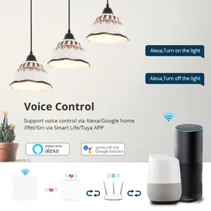 Zemismart Tuya Zigbee EU interruttore luce senza parete neutra interruttore a pulsante 1 2 3 Gang Alexa Google controllo vocale casa 220V - Product Image 2