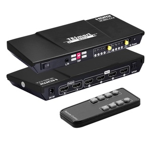 TESmart HDMI Video Matrix Switcher 4 entradas 2 salidas con salida de audio remoto IR 4K60 4x2 HDMI Matrix Switch