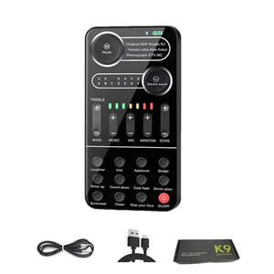 Voice Changer Device Multi Languages Karaoke Function Beautifying Universal Portable Sound Changer Card Fine Tuning for Live - Product Image 4