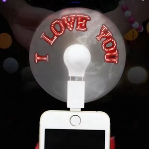 Mejor regalo de promoción smartphone personalizado mensajes led programable mini ventilador - Product Image 4