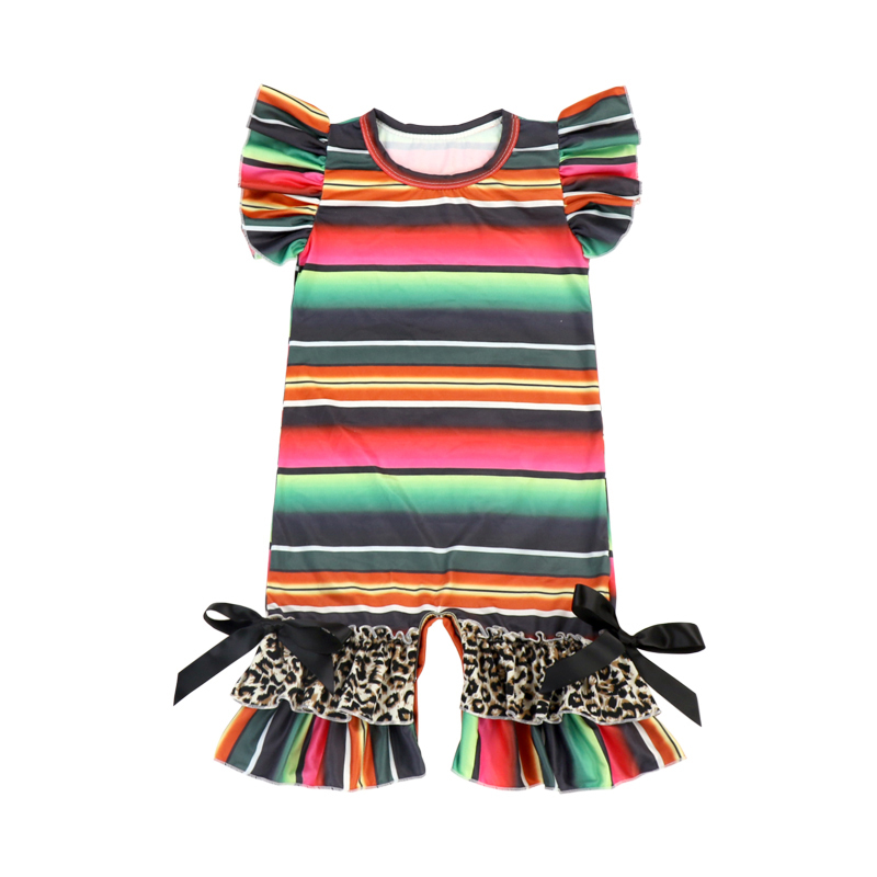 Serape à rayures multicolores foncées
