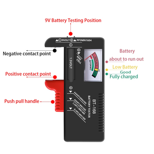 BT-168แบตเตอรี่แบบปุ่มสากล/aaaa/c/d/ 9V/1.5V ตัววัดรหัสแบตเตอรี่บ่งบอกถึงตัวตรวจสอบโวลต์ BT168พลังงาน - Product Image 4