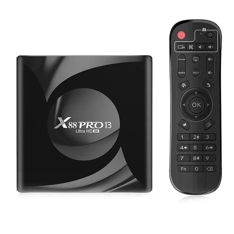 Convertitore tv digitale internet di vendita popolare 4k smart tv box x88 pro 13 nuovo arrivo RK3528 Android 13.0 8K HD IPTV Set Top Box