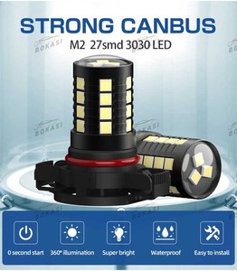 BOKASI 12V M2自動車部品ホワイトH7 H16 P135 9006 880 LEDカーフォグライト電球24Vアルミニウム6500Kカラーフロントバンパー用新品