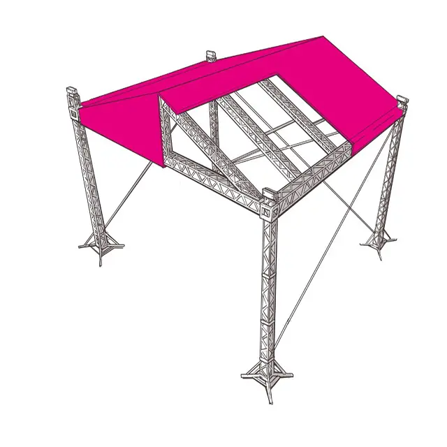 TUV hot selling aluminum trusses 290mm by 290mm for stage shows
