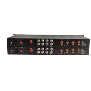 Tailored 4-channel Bi-directional 3G-<strong>SDI</strong> to Fiber Converter + 4CH Bidi RCA Audio + 1CH Bidi Full-duplex RS232 Data - Product Image 2