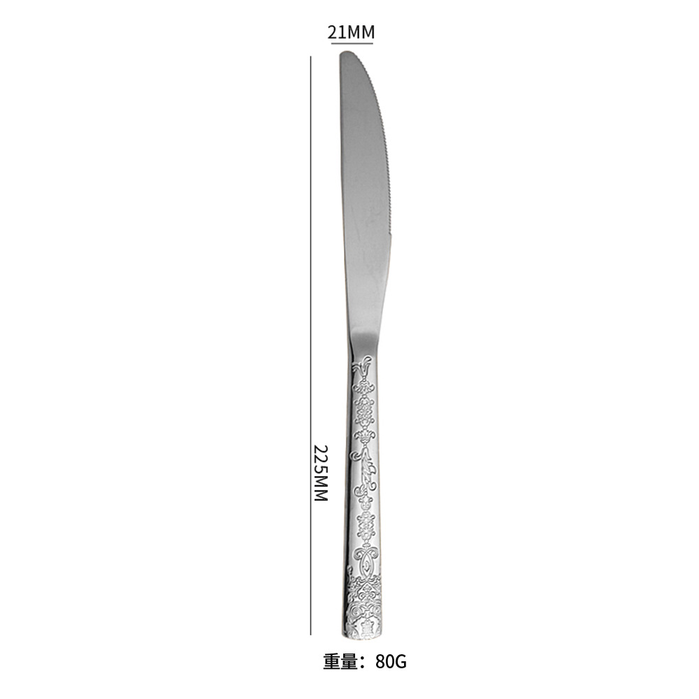 Cuchillo de mesa de plata
