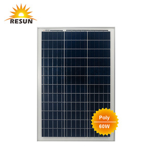 Resun畅销定制TUV认证便携式小尺寸多晶迷你18V 60w太阳能电池板低价 - Product Image 1