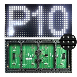 High Brightness 320*160mm P10 SMD Indoor White Color <strong>LED</strong> Display Module Moving Scrolling Display Panel - Product Image 3