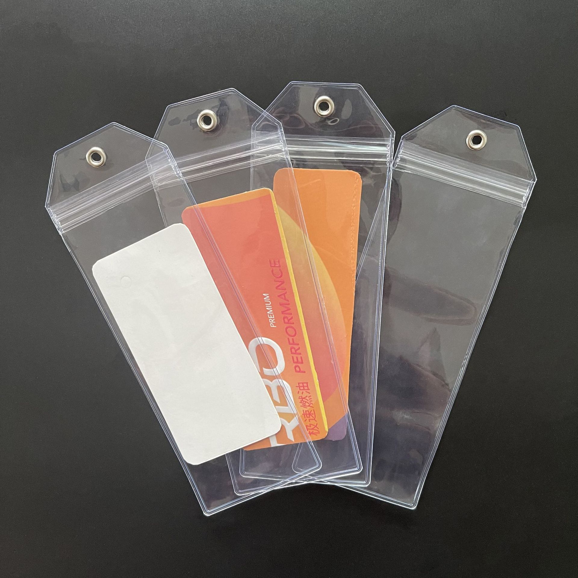 Transparent pvc with hanging hole