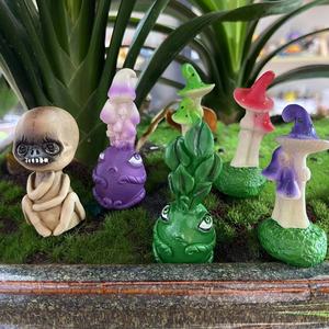 定制热卖微景观变异迷你萝卜花盆小摆件树脂工艺品
