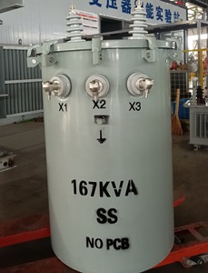 Einphasiger 10-167kva Säulen-auf-Zylinder-Transformator mit 220V 380V 110V 440V Ausgang 10KV 35KV 6KV Eingang 50Hz 60Hz Frequenz