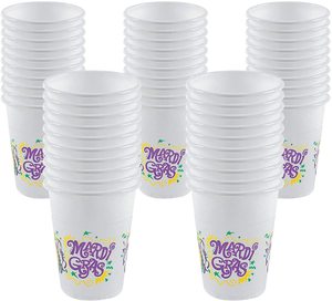 ถ้วยพลาสติกมาร์ดิกราส์แบบใช้แล้วทิ้ง,ถ้วยพลาสติกเหมาะสำหรับงานปาร์ตี้ของเด็กงานเฉลิมฉลองตามเทศกาลต่างๆการชุมนุมในฤดูร้อน - Product Image 6