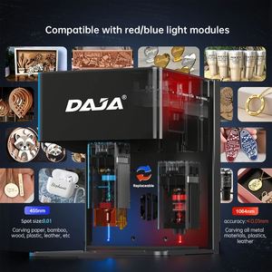 Máquina de grabado láser DAJA Mini CNC DIY grabador láser diodo portátil aplicación controlada Logo marca impresora MDF madera contrachapada madera - Product Image 4