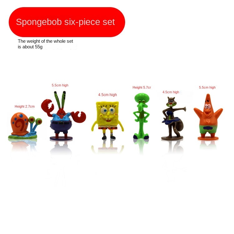 Set da sei pezzi Spongebob Squarepants