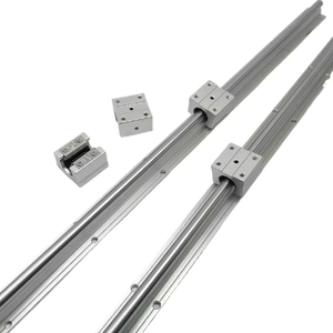 Carril de guía lineal SBR redondo de acero cromado CNC con bloque lineal SBR12UU SBR16IU SBR20UU - Product Image 2