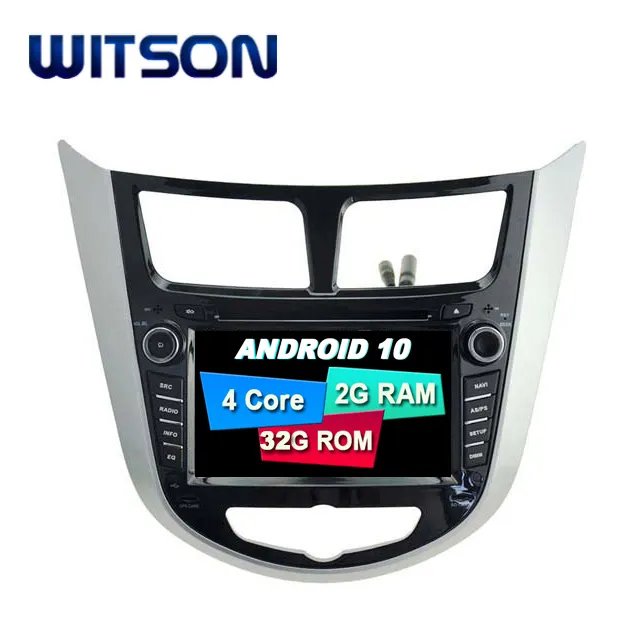 WITSON-Radio Multimedia con GPS para coche, Radio con reproductor DVD, Android 10,0, 7 pulgadas, para HYUNDAI, VERNA, ACCENT, SOLARIS, 2011, 2012