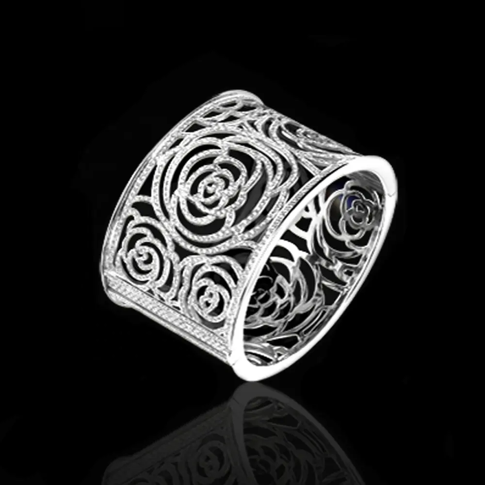 Esthetical fiore 925 braccialetto in argento sterling made in italia