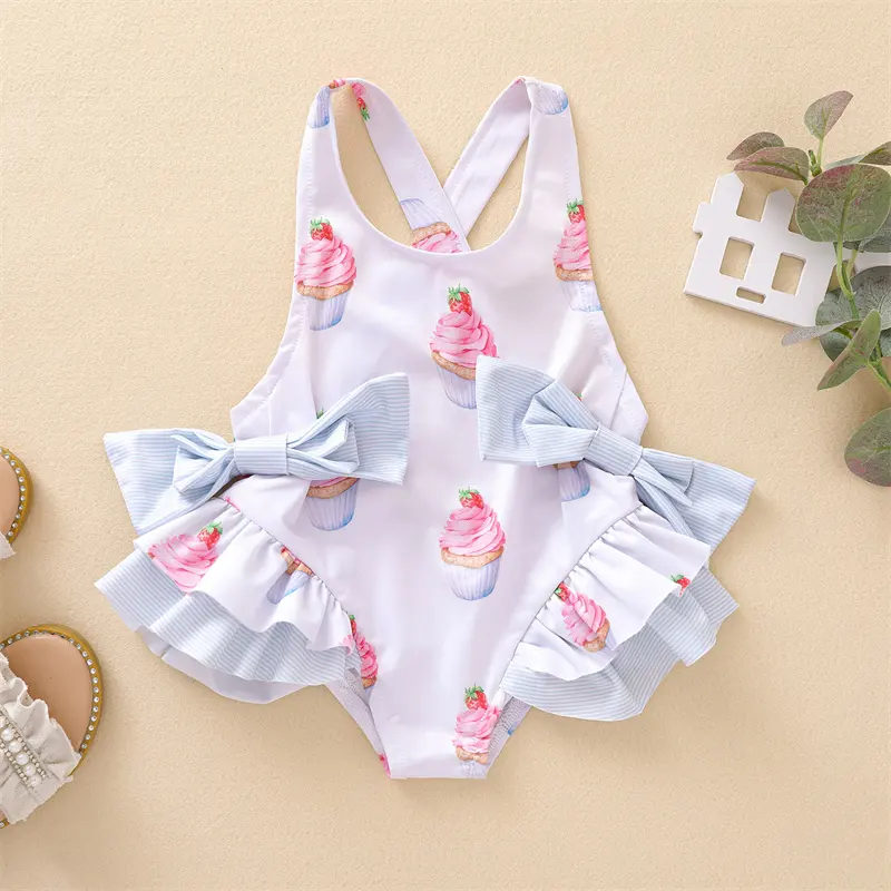 RM015 — maillot de bain une pièce pour petites filles, ensemble pour bébés, Bikini, vêtements de plage