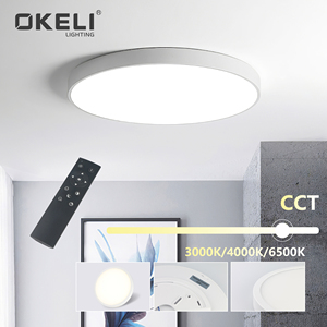 OKELI แผงไฟ Led ทรงกลม24W 28W 38W 48W,รีโมตคอนโทรลอัจฉริยะปรับความสว่างได้2.4G ดีไซน์ทันสมัยสำหรับห้องนอน - Product Image 1