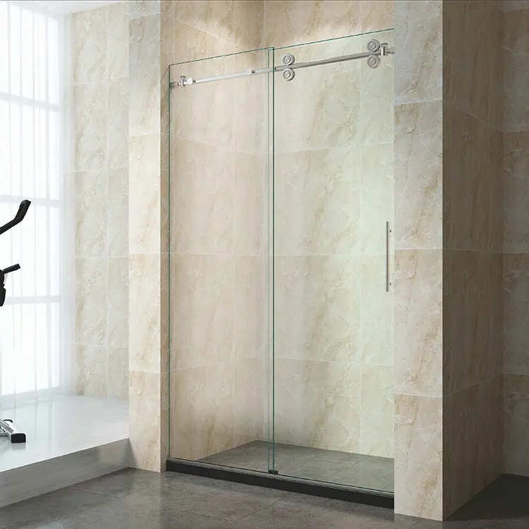 Porta doccia con porta scorrevole in vetro temperato per doccia pulita ecologica