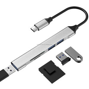 通用Type-C至3 * usb-a + SD + TF 5合1多端口坞站集线器，用于扩展笔记本电脑和平板电脑的连接性 - Product Image 2