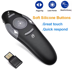 Vendita calda a buon mercato 2.4Ghz insegnamento del Computer indicatore vocale Multimedia Wireless IR PPT penna Laser Powerpoint telecomando Clicker - Product Image 3