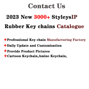 Laveros lavero de goma pvc silicona dibujos pimados 3D סיליקון keyblues kawaii קריקטורה חמוד שרשרת גומי מפתח צעצוע שרשרות מפתחות גומי