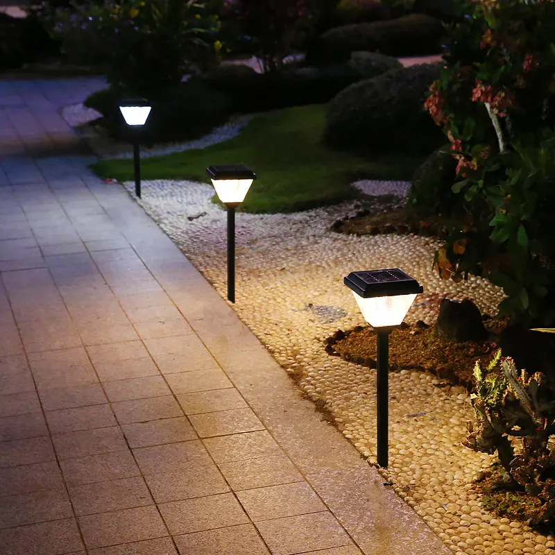 Luces LED solares para Patio, pasillo, jardín, estaca, lámpara de césped para paisaje al aire libre, superventas