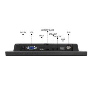 Pantalla de 10,1 pulgadas Mini Vga + entrada HD con función de reproductor de DVD de pantalla pequeña pantalla Lcd de escritorio para el hogar Monitor de computadora Pantalla de coche - Product Image 4