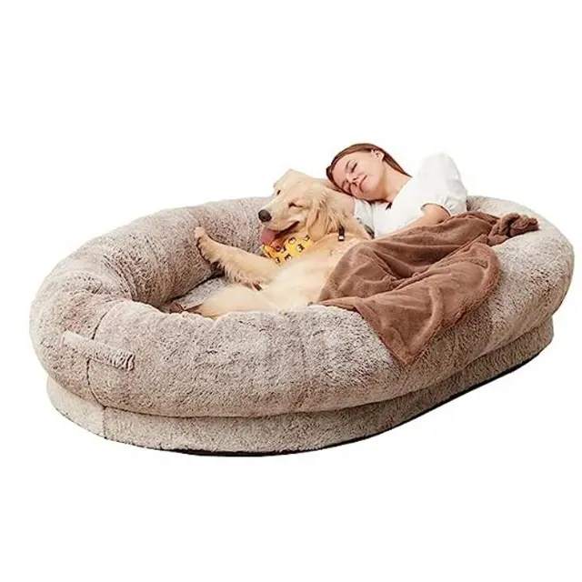 बड़े मनुष्य के लिए मानव कुत्ते बिस्तर BeanBag कुत्ते बिस्तर मानव-आकार बड़े कुत्ते बिस्तर वयस्कों और पालतू जानवरों के लिए