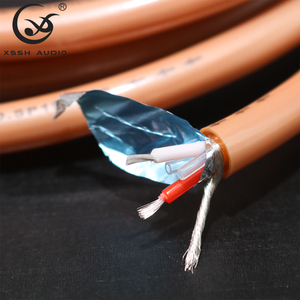 1对信号电缆线XSSH DIY OEM OFC纯铜镀银公对公RCA音频视频同轴延伸电缆线 - Product Image 5