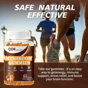 Nhãn hiệu riêng Hữu Cơ nấm Gummies Vegan sư tử bờm nấm não bổ sung hàng ngày đa nấm Gummies - Product Image 4