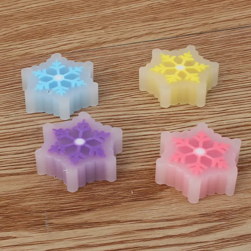 Student rubber snowflake erasers