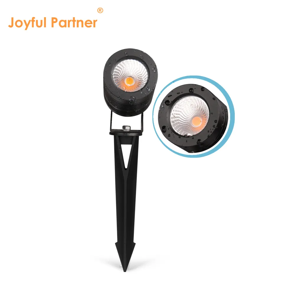 Joyful Partner IP65 étanche blanc chaud réglable extérieur cour allée paysage cour spot lampe led jardin pic lumière