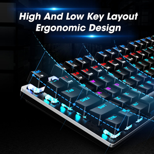 AOC-Teclado mecánico para videojuegos RGB, teclado luminoso colorido con programación de Macro de Metal mecánico Real - Product Image 4