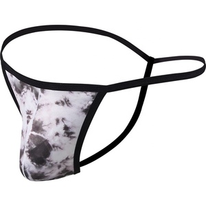 Tanga de poliéster de precio de fábrica de alta calidad, ropa interior de cuerda G para hombres, tangas con estampado personalizado y cuerda G - Product Image 4
