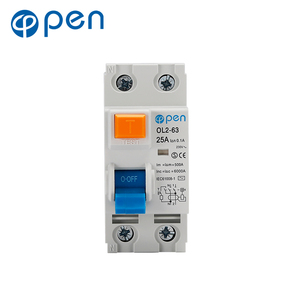 Disyuntor de corriente residual abierto de 2 polos RCCB 40a 10ma 30ma 300ma de 2 polos con certificado CE CB SEMKO - Product Image 2