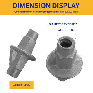 Andamio ringlock Sistema de fundición galvanizada encofrado tirante tapón de agua tuerca - Product Image 2