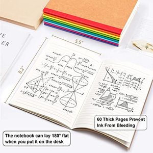 OEM Factory Promotional A5 Student <strong>Exercise</strong> Book Wholesale Custom Sewing Binding Brown Lined School Paper <strong>Notebook</strong> - Product Image 4