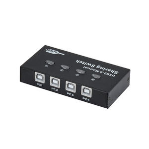 4UM Fjgear手动即插即用钥匙开关控制Usb 2.0共享选择器Usb Kvm开关4端口 - Product Image 3