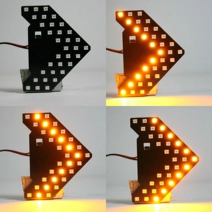 33SMD Sequential <strong>LED</strong> Dynamic Arrows <strong>LED</strong> Arrow Panel for Car Rear View Mirror Indicator Turn Signal Light - Product Image 4