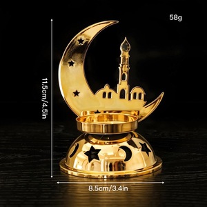 优雅的金色室内月亮星餐桌夜灯家居装饰派对节日婚礼圣诞环境光景观