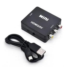 HDMITo RCA影音/CVBS适配器高清视频转换器盒L/R视频1080P 720P支持NTSC PAL迷你HDMIto影音转换器 - Product Image 1