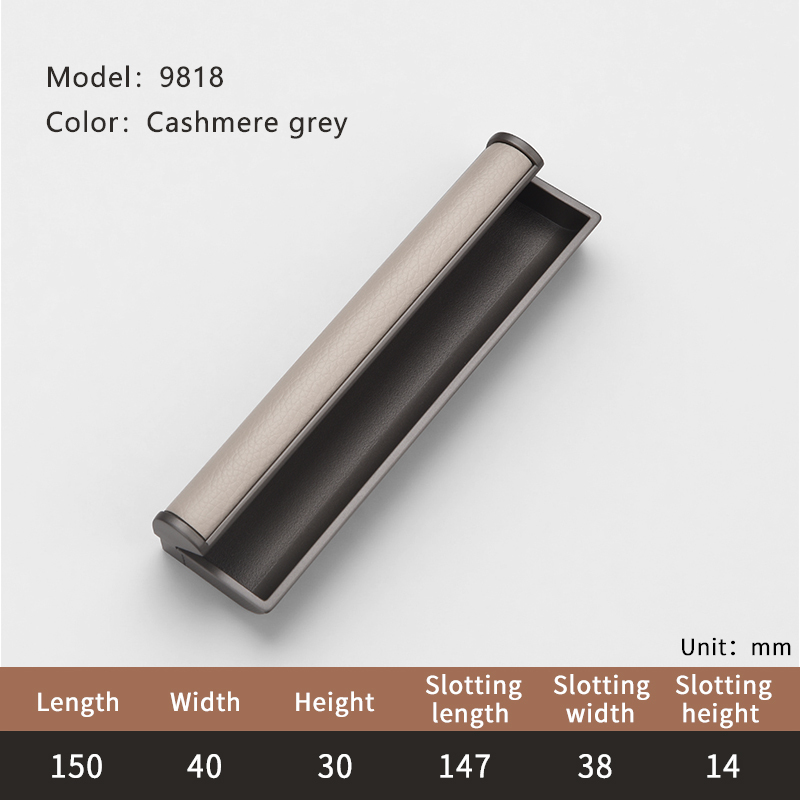9818 Cachemire Gris-150mm/5.91" Longueur