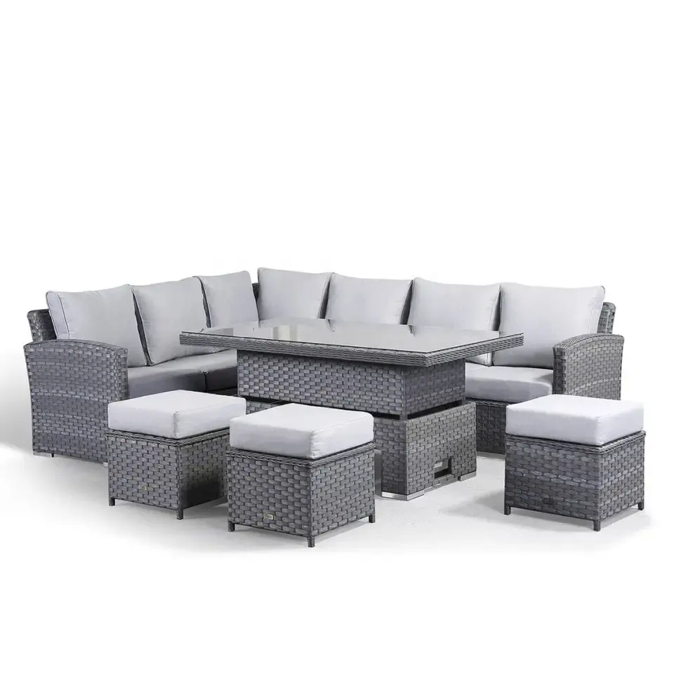 UK HOT SELL model garden wicker furniture all weather outdoor sofa with modern design cheap price