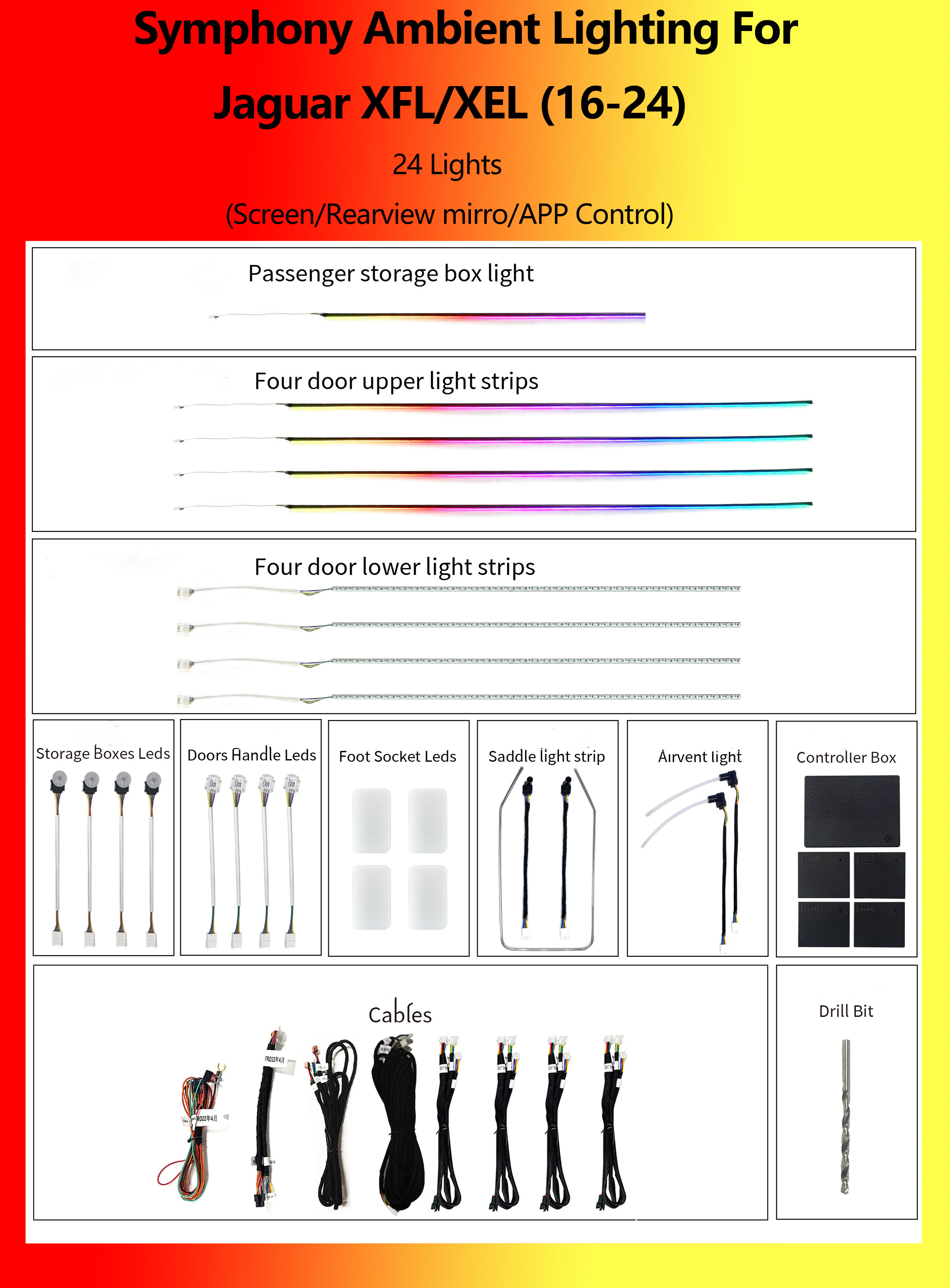 Jaguar XFL/XEL Symphony 24 Lights