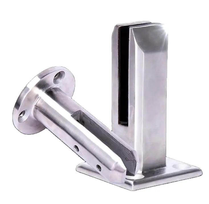 Stainless Steel Glass Clamp Glass Spigots Post Balustrade Stairs Railing Pool Balcony Fence Floor Glass Mounting Brackets