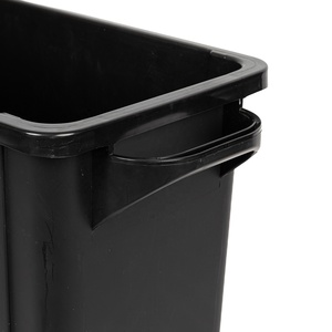 65 Liter Wholesale Cheap Slim Plastic Storage Dustbin Rectangular Dust <strong>Bin</strong> 15 Gallon Trash Can <strong>with</strong> <strong>Handle</strong>