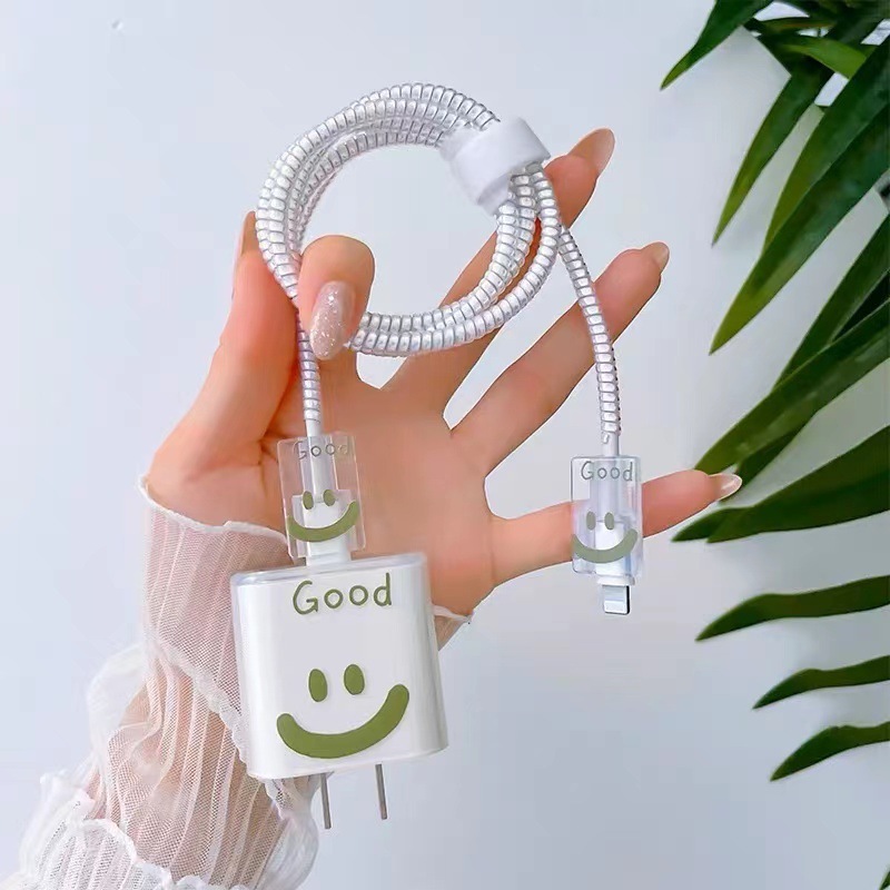 corda bianca con faccia sorridente
